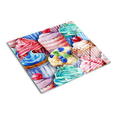Tocător de bucătărie Brioșe și produse de patiserie colorate