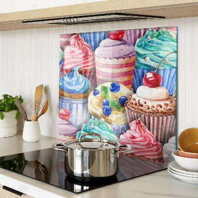 Tocător de bucătărie Brioșe și produse de patiserie colorate