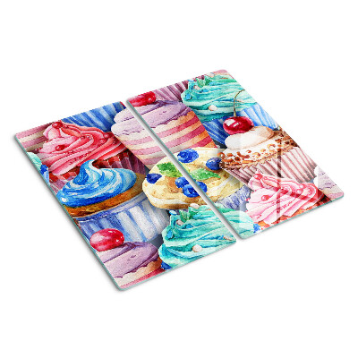 Tocător de bucătărie Brioșe și produse de patiserie colorate