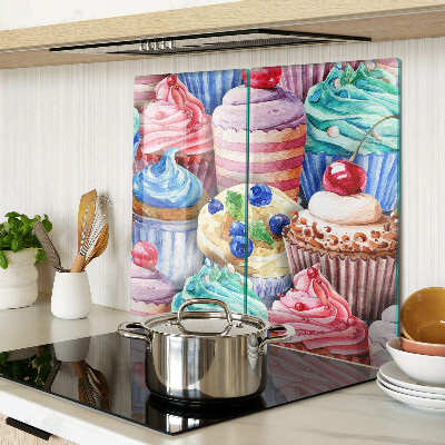 Tocător de bucătărie Brioșe și produse de patiserie colorate