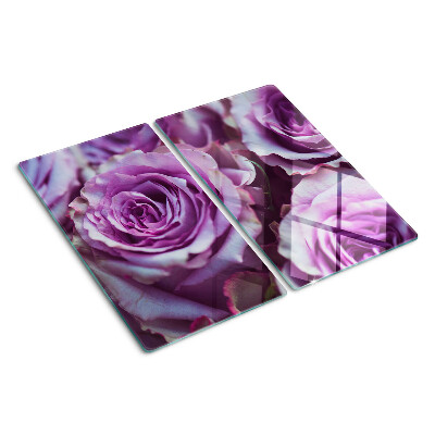 Tocător sticlă Trandafiri în nuanțe de violet