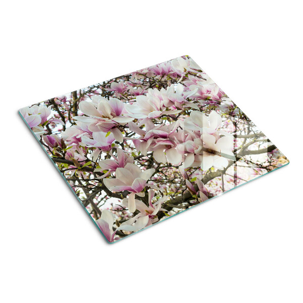 Tocător sticlă Flori de magnolie