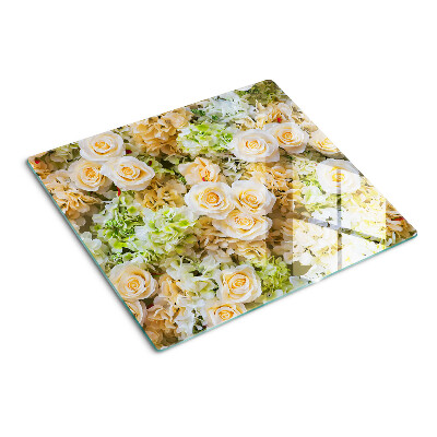 Tocător de bucătărie Flori în nuanțe pastelate