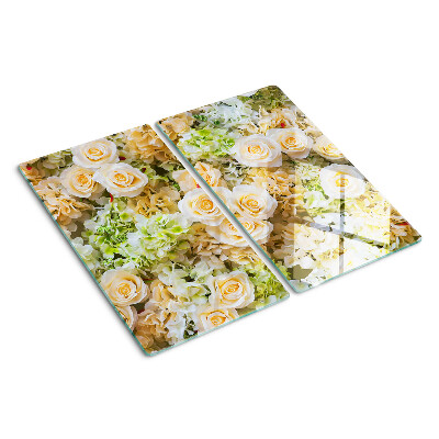 Tocător de bucătărie Flori în nuanțe pastelate