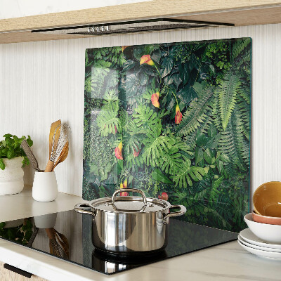 Tocător sticlă Junglă tropicală cu flori