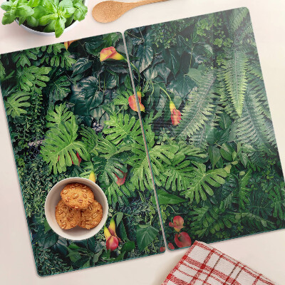 Tocător sticlă Junglă tropicală cu flori