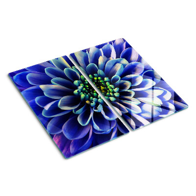 Tocător sticlă Floare de dalie albastră