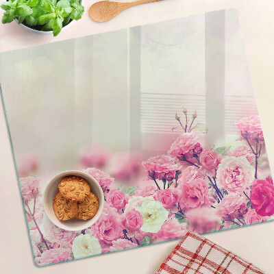 Tocător de bucătărie Motiv floral roz
