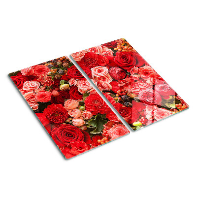 Tocător sticlă Model floral cu trandafiri