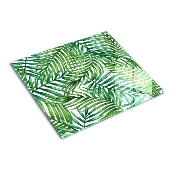 Tocător sticlă Frunze de palmier în nuanțe de verde