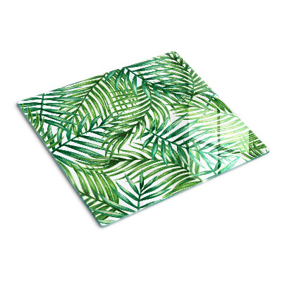 Tocător sticlă Frunze de palmier în nuanțe de verde
