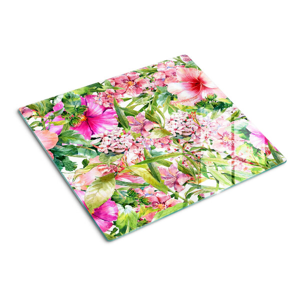 Tocător de bucătărie Model floral tropical