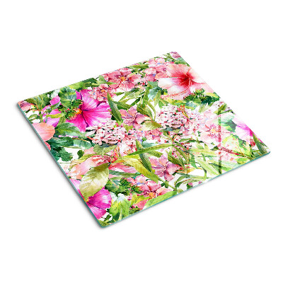 Tocător de bucătărie Model floral tropical