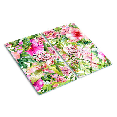 Tocător de bucătărie Model floral tropical