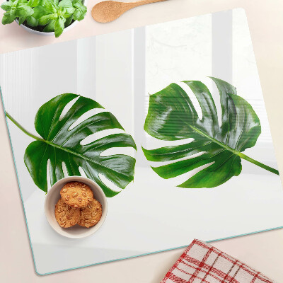 Tocător sticlă Frunze de Monstera