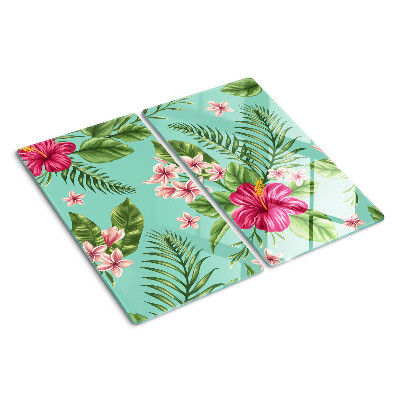 Tocător de bucătărie Model floral tropical
