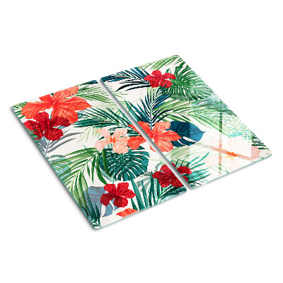 Tocător de bucătărie Motiv de plante tropicale cu flori