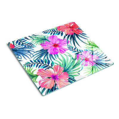 Tocător sticlă Motiv floral tropical