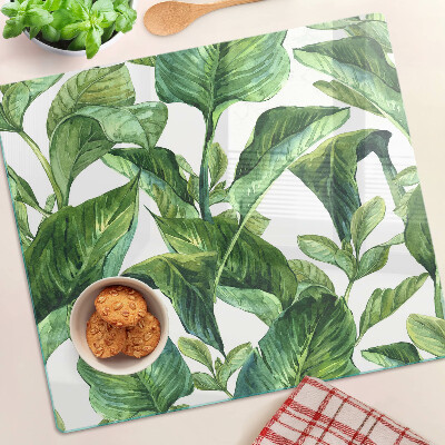 Tocător sticlă Frunze de plante tropicale