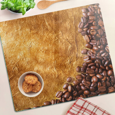 Tocător sticlă Model de cafea și piele