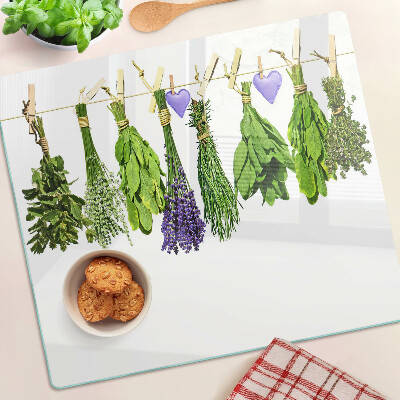 Tocător sticlă Ierburi pe un fir