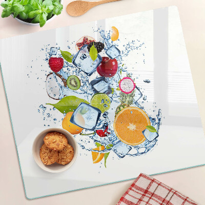 Tocător sticlă Fructe și gheață