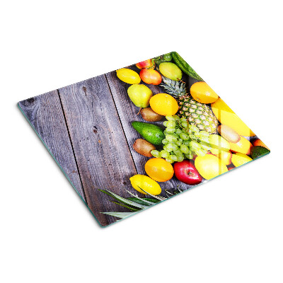 Tocător de bucătărie Fructe pe un fundal de lemn