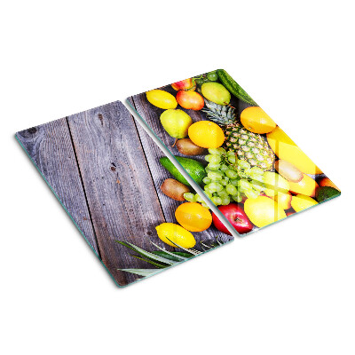 Tocător de bucătărie Fructe pe un fundal de lemn
