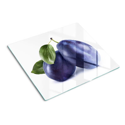 Tocător de bucătărie Prune cu frunze