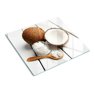 Tocător sticlă Nucă de cocos și produsele sale