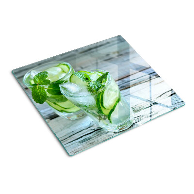 Tocător de bucătărie Cocktailuri de mentă și castraveți