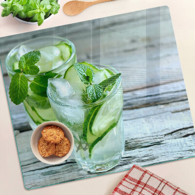 Tocător de bucătărie Cocktailuri de mentă și castraveți
