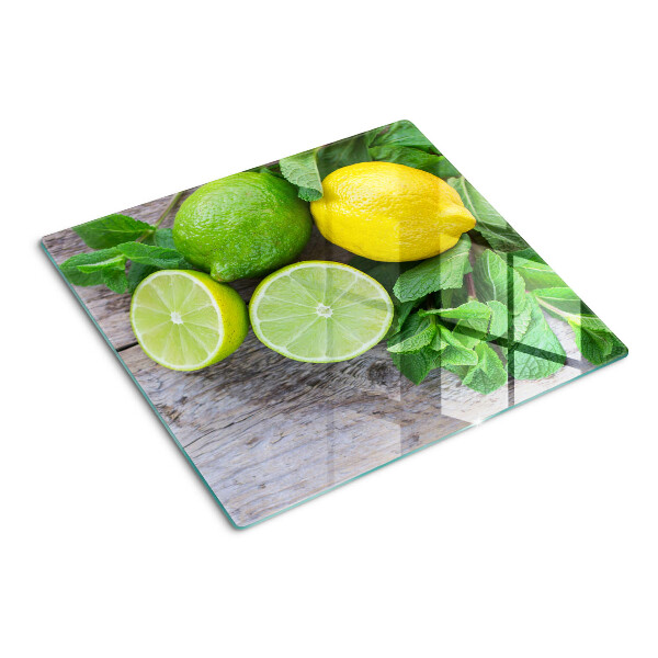 Tocător de bucătărie Lămâi și lime cu mentă
