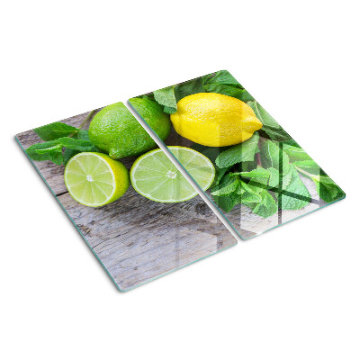 Tocător de bucătărie Lămâi și lime cu mentă