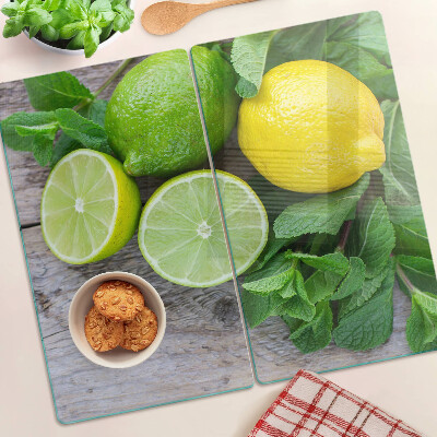 Tocător de bucătărie Lămâi și lime cu mentă