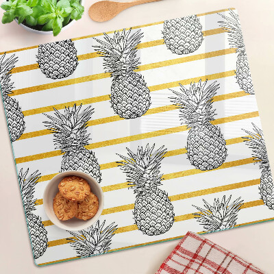 Tocător sticlă Ananas pe fâșii