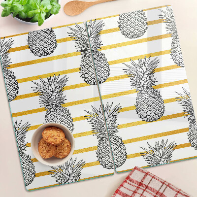 Tocător sticlă Ananas pe fâșii