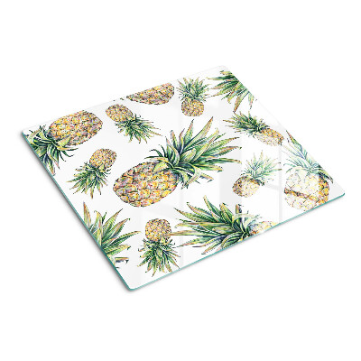 Tocător de bucătărie Ananas pe fundal alb