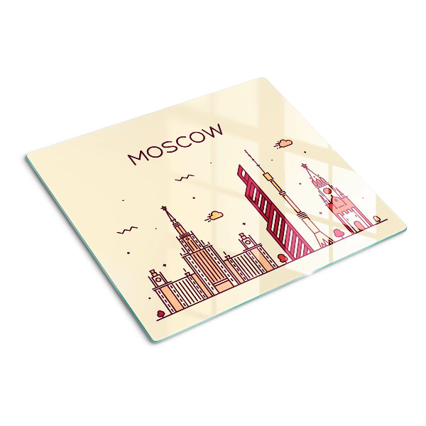 Tocător de bucătărie Ilustrație a orizontului Moscovei
