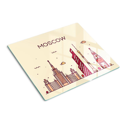 Tocător de bucătărie Ilustrație a orizontului Moscovei