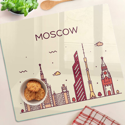 Tocător de bucătărie Ilustrație a orizontului Moscovei