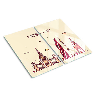 Tocător de bucătărie Ilustrație a orizontului Moscovei
