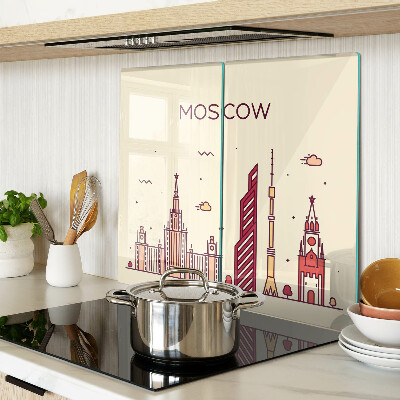 Tocător de bucătărie Ilustrație a orizontului Moscovei