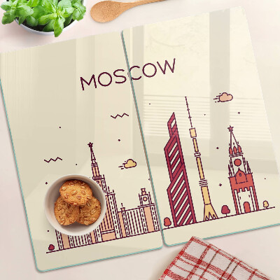 Tocător de bucătărie Ilustrație a orizontului Moscovei