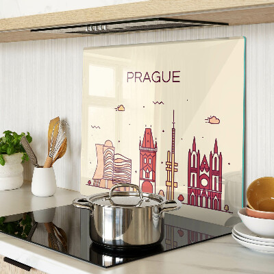 Tocător de bucătărie Praga - vedere la oraș