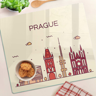 Tocător de bucătărie Praga - vedere la oraș