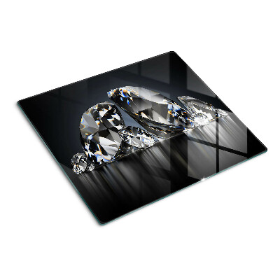 Tocător de bucătărie Diamante pe fundal negru