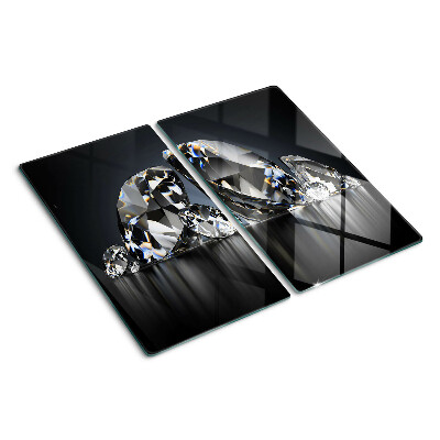 Tocător de bucătărie Diamante pe fundal negru