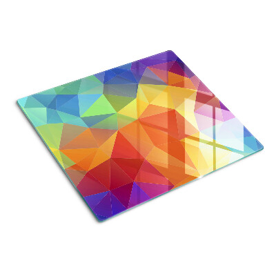 Tocător de bucătărie Geometria triunghiurilor colorate