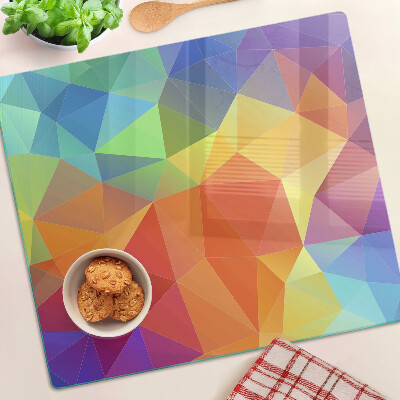 Tocător de bucătărie Geometria triunghiurilor colorate